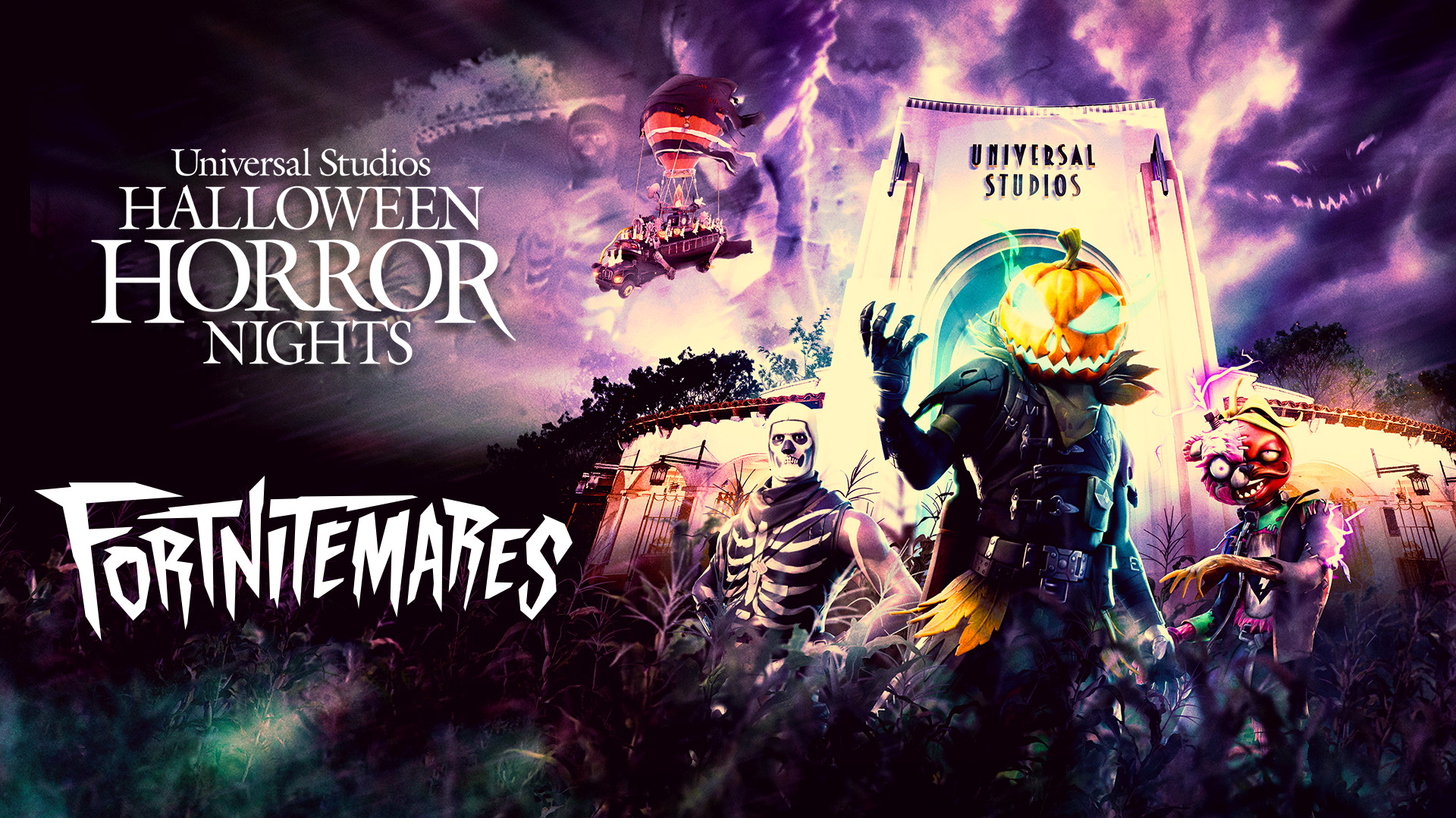 FORTNITEMARES scare zone artwork for Halloween Horror Nights 2026